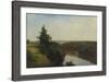 View on the Genesee near Mount Morris, 1857-John Frederick Kensett-Framed Giclee Print
