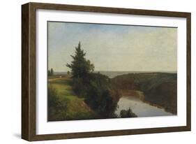 View on the Genesee near Mount Morris, 1857-John Frederick Kensett-Framed Giclee Print