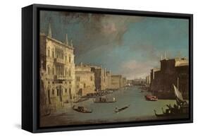 View on the Grand Canal, 1729-Canaletto-Framed Stretched Canvas