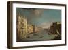 View on the Grand Canal, 1729-Canaletto-Framed Giclee Print