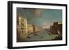 View on the Grand Canal, 1729-Canaletto-Framed Giclee Print