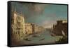 View on the Grand Canal, 1729-Canaletto-Framed Stretched Canvas