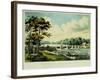 View on the Harlem River, N.Y., the Highbridge in the Distance, 1852-Mary Cassatt-Framed Giclee Print