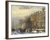 View on the Herengracht Along the Amstel at Amsterdam-Cornelis Springer-Framed Giclee Print