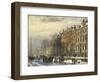 View on the Herengracht Along the Amstel at Amsterdam-Cornelis Springer-Framed Giclee Print