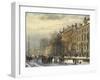 View on the Herengracht Along the Amstel at Amsterdam-Cornelis Springer-Framed Giclee Print