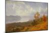 View on the Hudson Looking across the Tappen Zee towards Hook Mountain, 1866 (Oil on Canvas)-Albert Bierstadt-Mounted Giclee Print