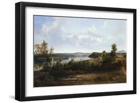 View on the Hudson River Near Tivoli, 1841-Thomas Doughty-Framed Giclee Print