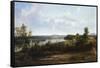 View on the Hudson River Near Tivoli, 1841-Thomas Doughty-Framed Stretched Canvas