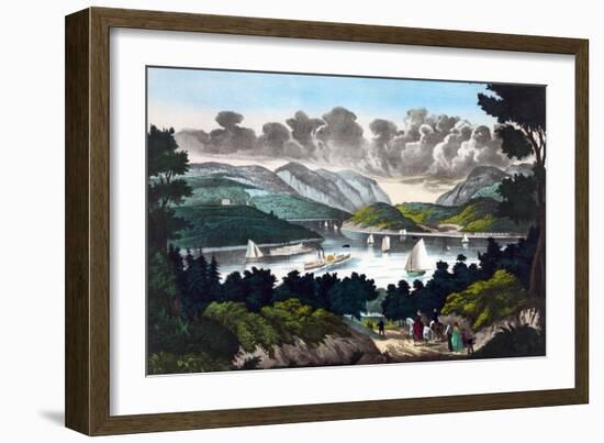 View on the Hudson - West Point-John Walsh & Co-Framed Art Print