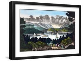 View on the Hudson - West Point-John Walsh & Co-Framed Art Print