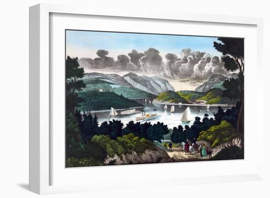 View on the Hudson - West Point-John Walsh & Co-Framed Art Print