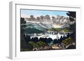 View on the Hudson - West Point-John Walsh & Co-Framed Art Print