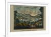 View on the Hudson - West Point-null-Framed Art Print