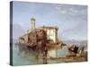 View on the Mediterranean, 1834-35-George Clarkson Stanfield-Stretched Canvas