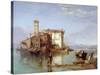 View on the Mediterranean, 1834-35-George Clarkson Stanfield-Stretched Canvas