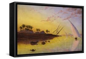 View on the Nile, 1855-Thomas Seddon-Framed Stretched Canvas