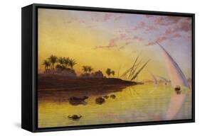 View on the Nile, 1855-Thomas Seddon-Framed Stretched Canvas