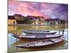 View on the Old Town of Hoi an from the River. Boats in the Foreground.-GoodOlga-Mounted Photographic Print