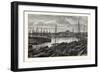 View on the Pei-Ho River, at Tien-Tsin, China-null-Framed Giclee Print