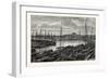 View on the Pei-Ho River, at Tien-Tsin, China-null-Framed Giclee Print