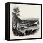 View on the Potomac, USA, 1870s-null-Framed Stretched Canvas