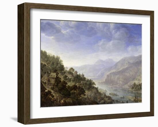 View on the Rhine, 1656-Herman the Younger Saftleven-Framed Giclee Print