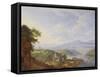 View on the Rhine, Near Cologne, C.1700-10-Jan The Elder Griffier-Framed Stretched Canvas