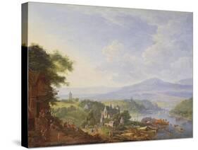 View on the Rhine, Near Cologne, C.1700-10-Jan The Elder Griffier-Stretched Canvas