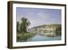 View on the Rhine-Charles Kuwasseg-Framed Giclee Print