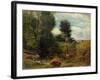 View on the River Sid, Near Sidmouth, C.1852-Lionel Constable-Framed Giclee Print