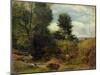 View on the River Sid, Near Sidmouth, C.1852-Lionel Constable-Mounted Premium Giclee Print