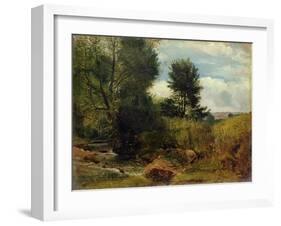 View on the River Sid, Near Sidmouth, C.1852-Lionel Constable-Framed Giclee Print