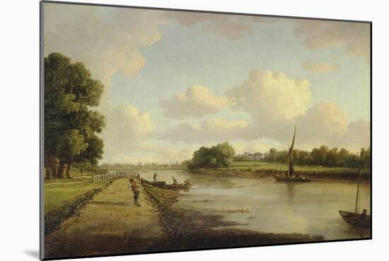 View on the River Thames at Richmond (?), C.1776-William Marlow-Mounted Giclee Print