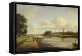 View on the River Thames at Richmond (?), C.1776-William Marlow-Framed Stretched Canvas