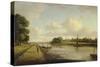 View on the River Thames at Richmond (?), C.1776-William Marlow-Stretched Canvas