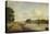 View on the River Thames at Richmond (?), C.1776-William Marlow-Stretched Canvas