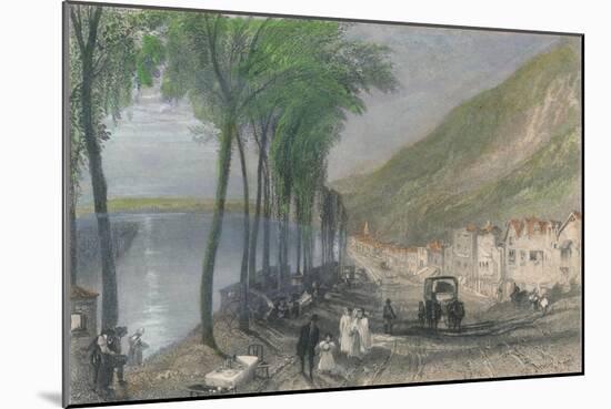 View on the Seine, between Mantes and Vernon, 1837-Edward Paxman Brandard-Mounted Giclee Print