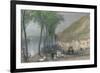 View on the Seine, between Mantes and Vernon, 1837-Edward Paxman Brandard-Framed Giclee Print