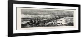 View on the Suez Canal, Egypt, 1879-null-Framed Giclee Print