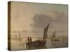 View on the Thames-James Burnet-Stretched Canvas
