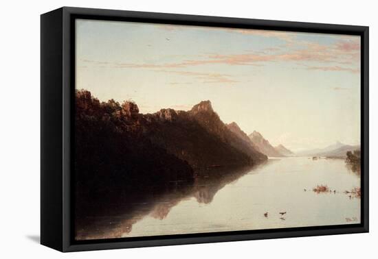 View on the Upper Mississippi, 1855-John Frederick Kensett-Framed Stretched Canvas