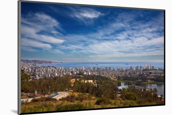 View on Vina Del Mar and Valparaiso, Chile-Nataliya Hora-Mounted Photographic Print