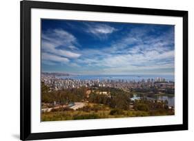 View on Vina Del Mar and Valparaiso, Chile-Nataliya Hora-Framed Photographic Print