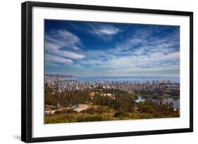 View on Vina Del Mar and Valparaiso, Chile-Nataliya Hora-Framed Photographic Print