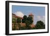View on Wawel Royal Castle with Sandomierska Tower in Cracow in Poland-mychadre77-Framed Photographic Print