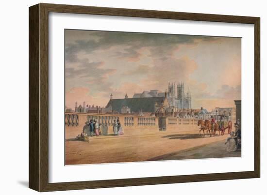 View on Westminster Bridge, 1792-Thomas Malton II-Framed Giclee Print