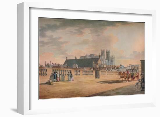 View on Westminster Bridge, 1792-Thomas Malton II-Framed Giclee Print