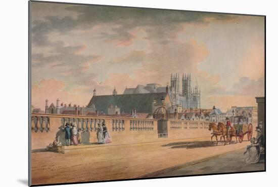 View on Westminster Bridge, 1792-Thomas Malton II-Mounted Giclee Print