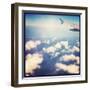 View Out Airplane Window-melking-Framed Premium Photographic Print